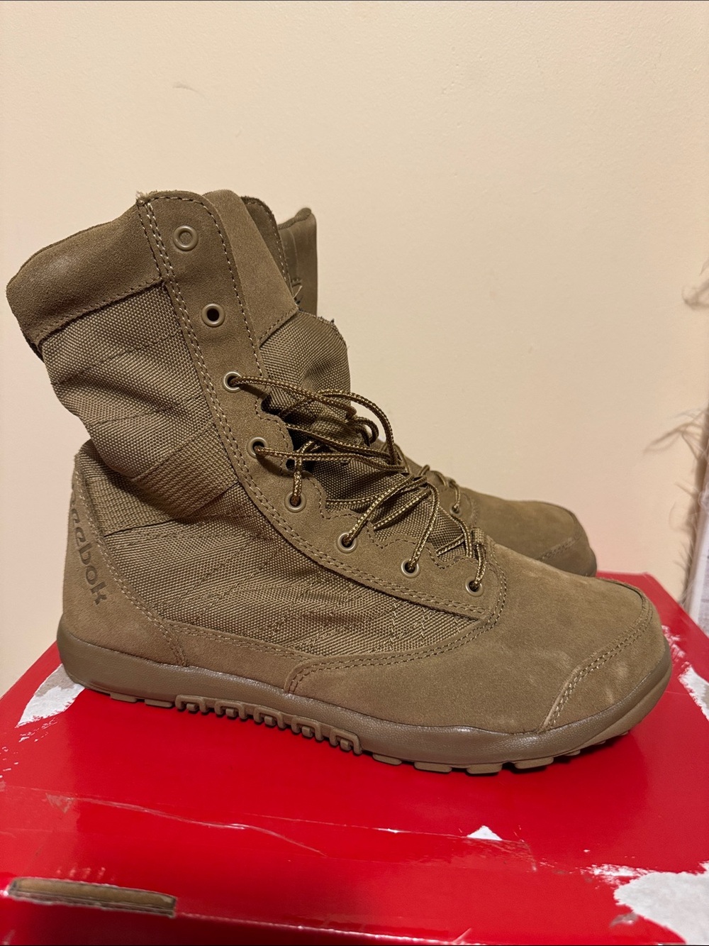 Reebok Men's Nano Tactical Combat Boot in Olive Size 8W